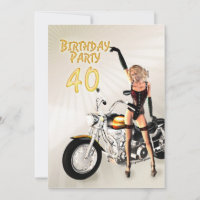 40th Birthday party Invitation