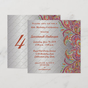 40th Birthday Party Invitation