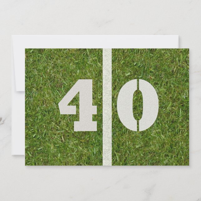 40th Birthday Party! Invitation Customizable (Front)