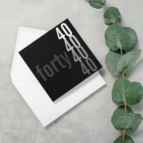 40th Birthday Party Invitations