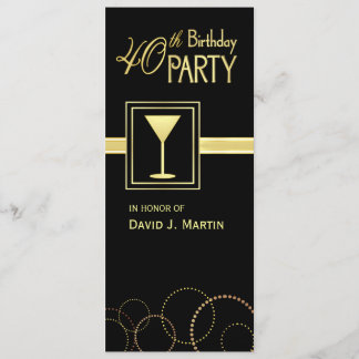 40th Birthday Party Invitations