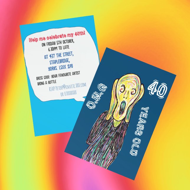 40th birthday party invite 40 years (Creator Uploaded)