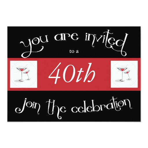 Personalized 40Th Birthday Invitations 9