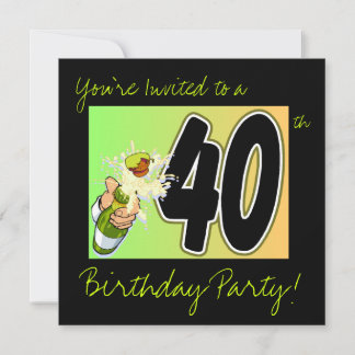 40th birthday party prompts invitation