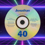 40th Birthday Party Retro 90s Music Themed Faux CD Invitation