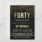40th Birthday Party | Shimmering Gold Confetti