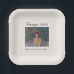 40th Birthday Party Supplies Vintage Baby Photo Paper Plates<br><div class="desc">40th Birthday Party Supplies Vintage Baby Photo Paper Plates. Customize with a photo and custom text.</div>