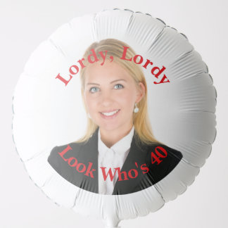 40th Birthday Photo Balloon