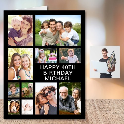 40th Birthday Photo Collage Giant