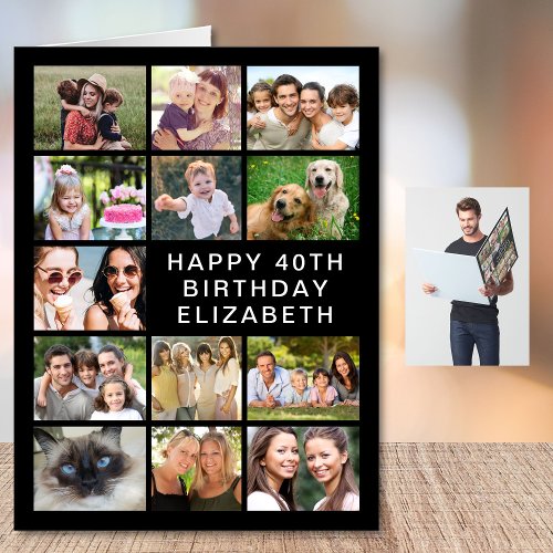 40th Birthday Photo Collage Jumbo