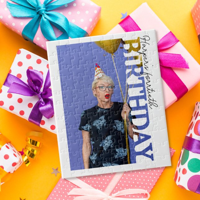 40th Birthday Photo college Party  Jigsaw Puzzle (Creator Uploaded)