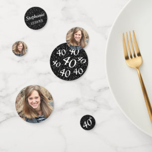 40th Birthday Photo Confetti