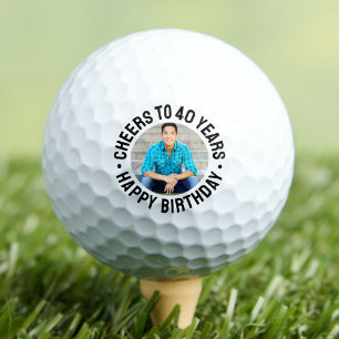 40th Birthday Photo Golf Balls