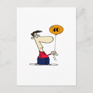40th Birthday Postcard