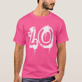40Th Birthday Present Men Women Cool Spray Hiphop T-Shirt
