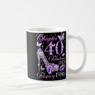 40th Birthday Queen Chapter 40 Fabulous Since 1986 Coffee Mug