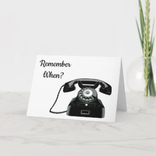 ***40th BIRTHDAY*** REMEMBER THIS PHONE? Card