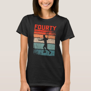 40th Birthday Retro Tennis 40 Years Old Man Women T-Shirt