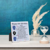 40th Birthday Son Poem Plaque | Zazzle