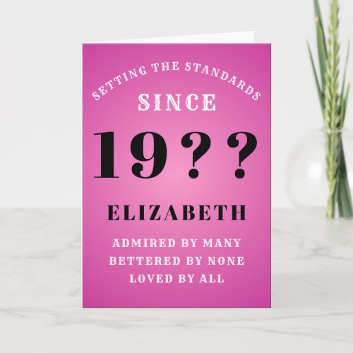40th Birthday Standards Born 1980s Add Your Name