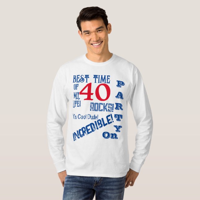 40th Birthday  T-Shirt (Front Full)