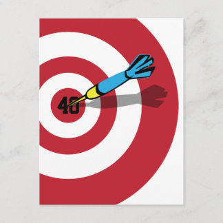 40th Birthday - Target Bullseye Invitation