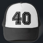 40th Birthday Trucker Hat<br><div class="desc">Classic 40th Birthday Party Hat</div>