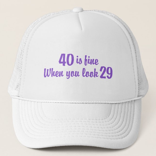 40th Birthday Trucker Hat (Front)