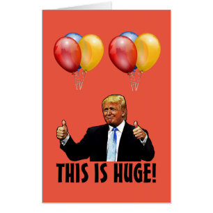 40TH BIRTHDAY TRUMP OVERSIZED GIANT CARDS