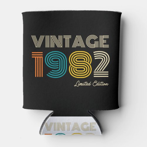 40th Birthday Vintage 1982 Limited Edition Can Cooler