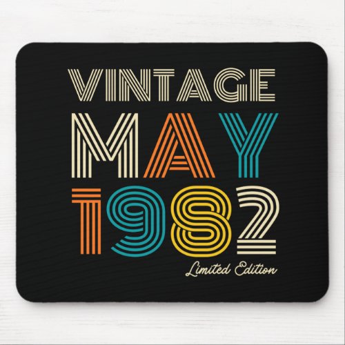 40th Birthday Vintage 1982 Limited Edition Mouse Pad