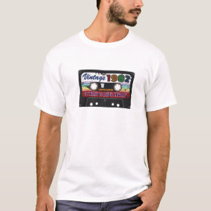 40Th Birthday Vintage 1982 Men Women Cassette Tape T-Shirt