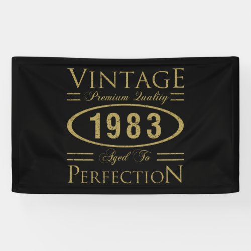 40th Birthday Vintage 1983 Banner