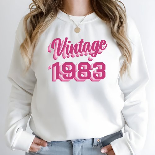 40th Birthday Vintage 1983 Gift Sweatshirt T_Shirt