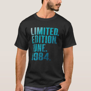 40th Birthday Vintage 1984 June 40 Year Men Women  T-Shirt