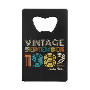 40th Birthday Vintage September 1983 Limited Edtn. Credit Card Bottle Opener