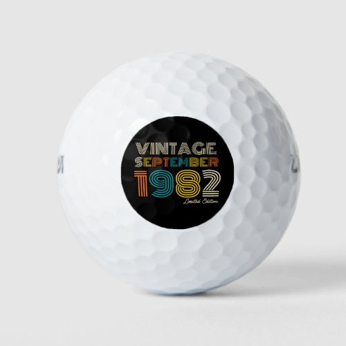 40th Birthday Vintage September 1983 Limited Edtn Golf Balls