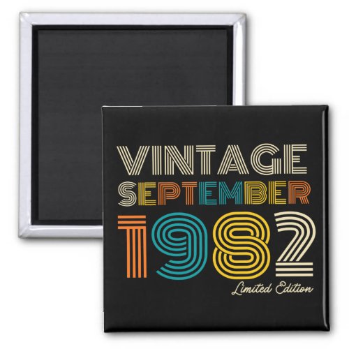 40th Birthday Vintage September 1983 Limited Edtn Magnet