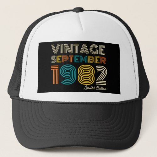 40th Birthday Vintage September 1983 Limited Edtn Trucker Hat