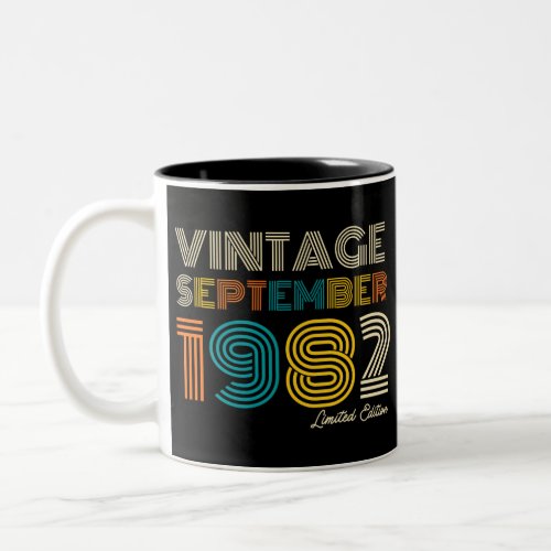 40th Birthday Vintage September 1983 Limited Edtn Two_Tone Coffee Mug