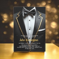 40th Black and Gold Tuxedo Birthday Event