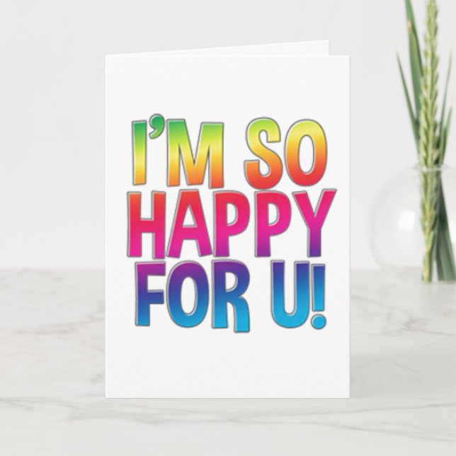 **40th BRITHDAY COUSIN** HAPPY FOR YOU! Card (Front)