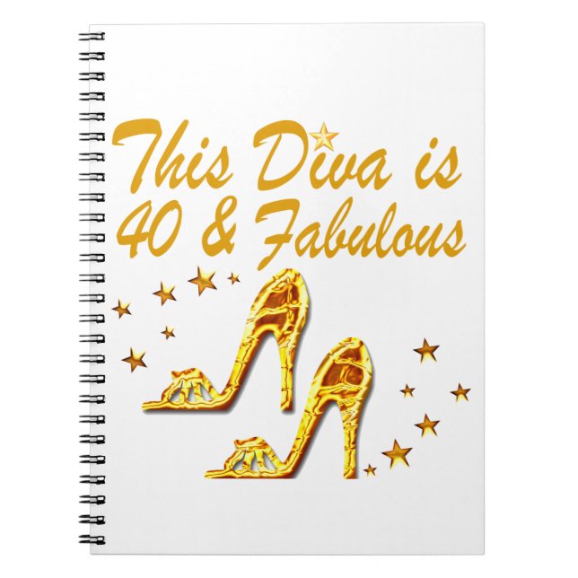 40TH GOLD SHOES NOTEBOOK (Front)