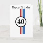 40th Herbie Birthday Card | Zazzle