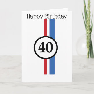 40th Herbie Birthday Card