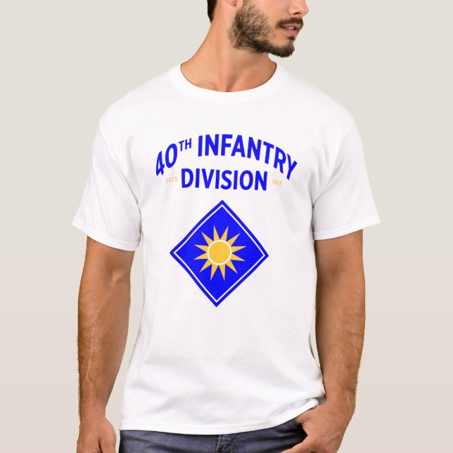 40th Infantry Division United States Military T-Shirt (Front)