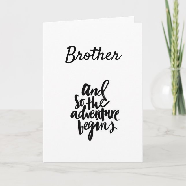 **40th MEANS IN THE 40 ZONE** BROTHER'S BIRTHDAY Card (Front)