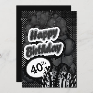 40th Milestone Birthday Invitation
