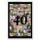 40th or Any Age Photo Collage Giant Birthday