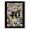 40th or Any Age Photo Collage Giant Birthday